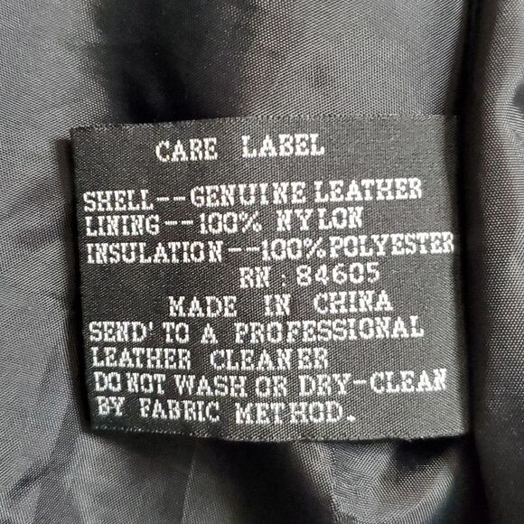 Geek Squad Ladies Leather Embroidered Jacket - Picture 10 of 11